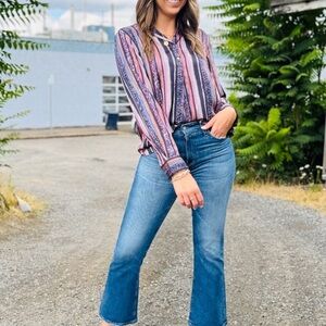 Hudson “Farrah” High Rise Boot Cut Dark Indigo Rinse, Size 26, NWT